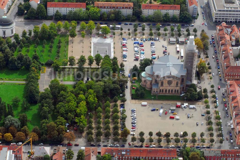 Luftbild Potsdam - Peter- und Pauls-Kirche