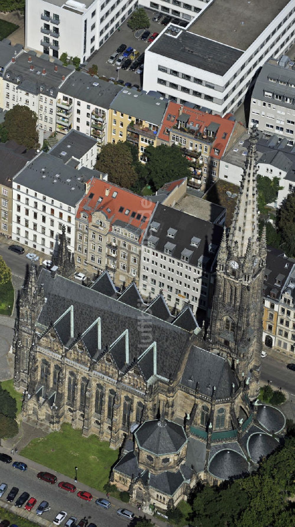 Luftaufnahme Leipzig - Peterskirche Leipzig