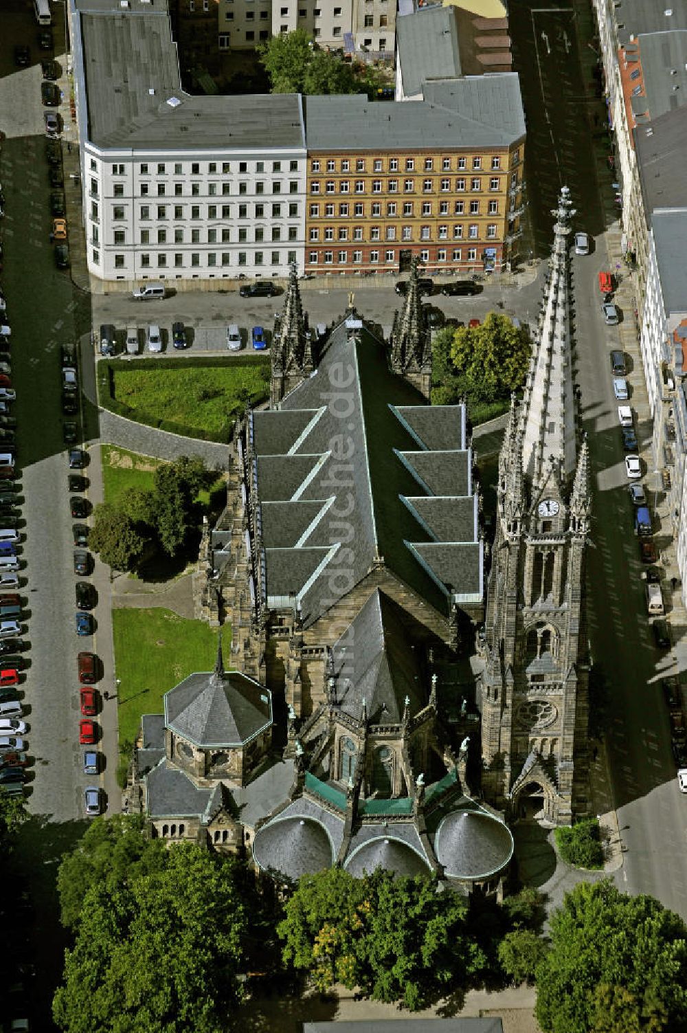 Luftaufnahme Leipzig - Peterskirche Leipzig