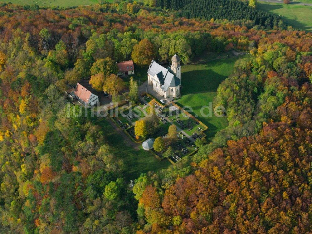 Schwäbisch Gmünd aus der Vogelperspektive: Pfarrkirche St. Maria bei Schwäbisch Gmünd im Bundesland Baden-Württemberg