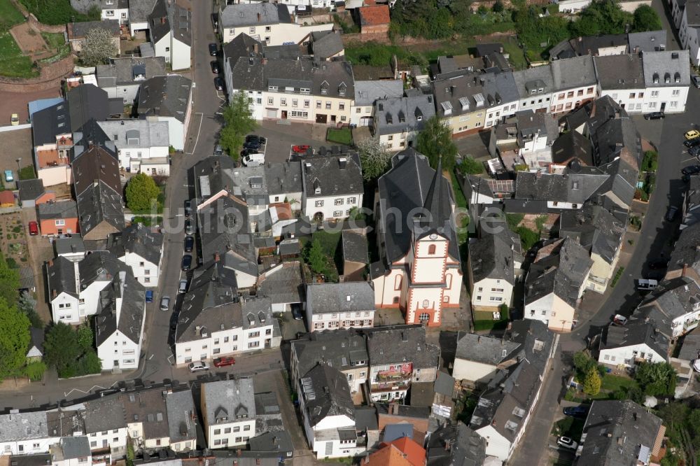 Trier aus der Vogelperspektive: Pfarrkirche St. Martin in Trier in Rheinland-Pfalz