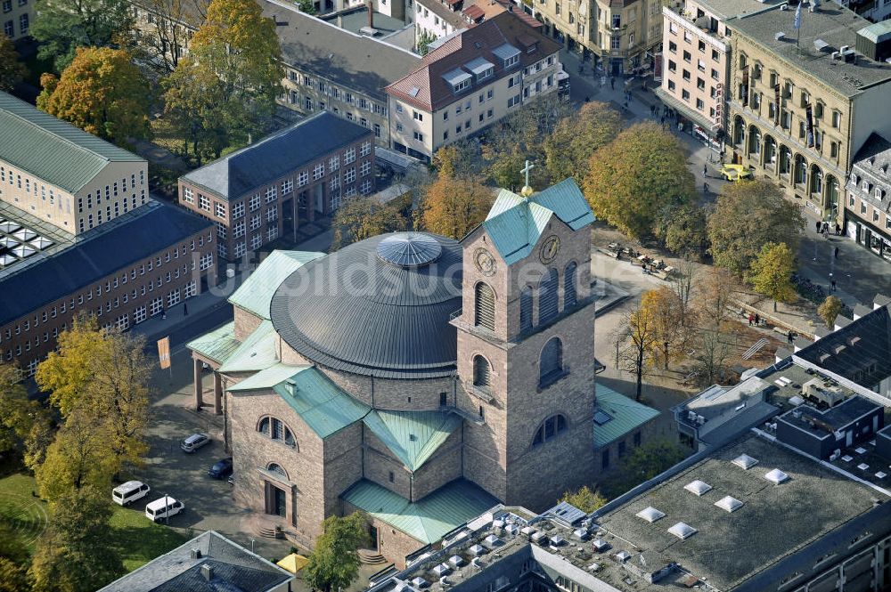 Luftbild Karlsruhe - Pfarrkirche St. Stephan Karlsruhe