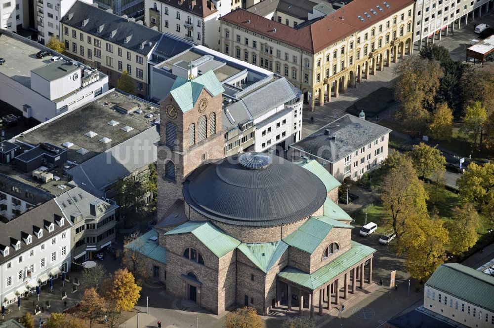 Karlsruhe aus der Vogelperspektive: Pfarrkirche St. Stephan Karlsruhe