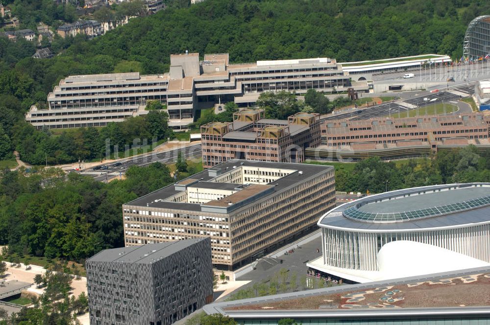 Luftaufnahme Luxemburg - Philharmonie Luxembourg