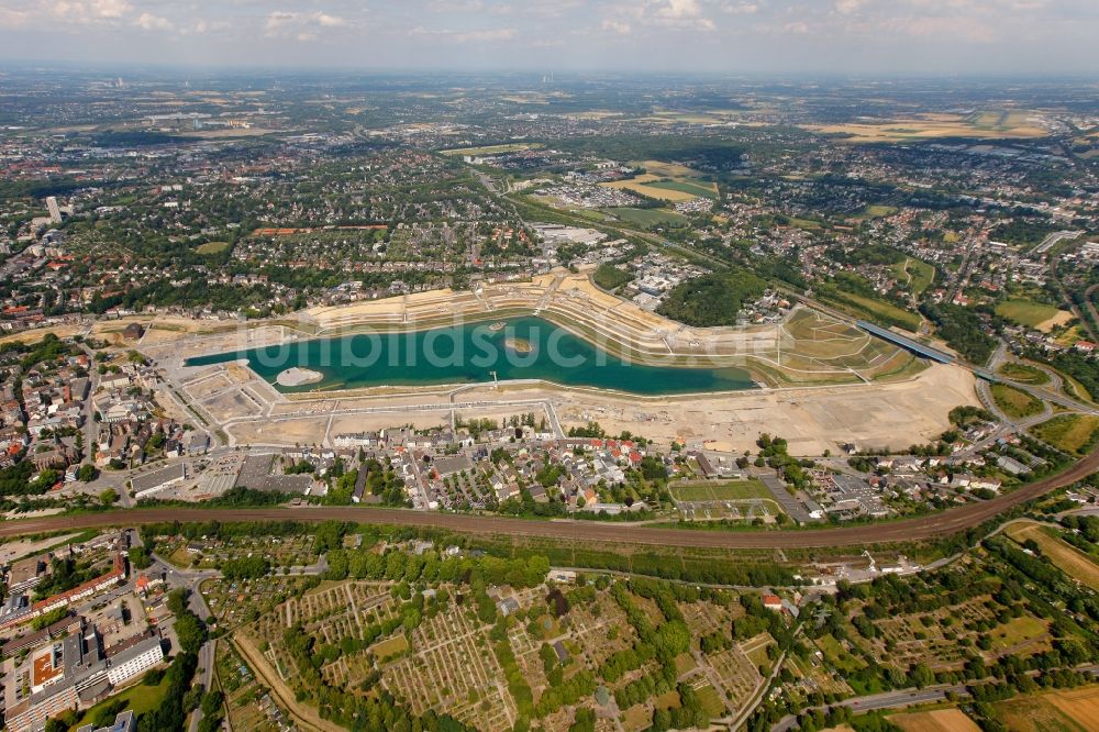 Luftbild Dortmund - Phoenix-See im Stadtteil Hörde auf dem ehemaligen Gelände der Hermannshütte in Dortmund im Bundesland Nordrhein-Westfalen