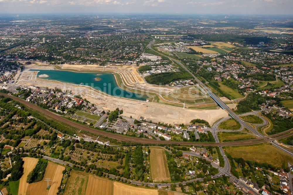 Luftaufnahme Dortmund - Phoenix-See im Stadtteil Hörde auf dem ehemaligen Gelände der Hermannshütte in Dortmund im Bundesland Nordrhein-Westfalen