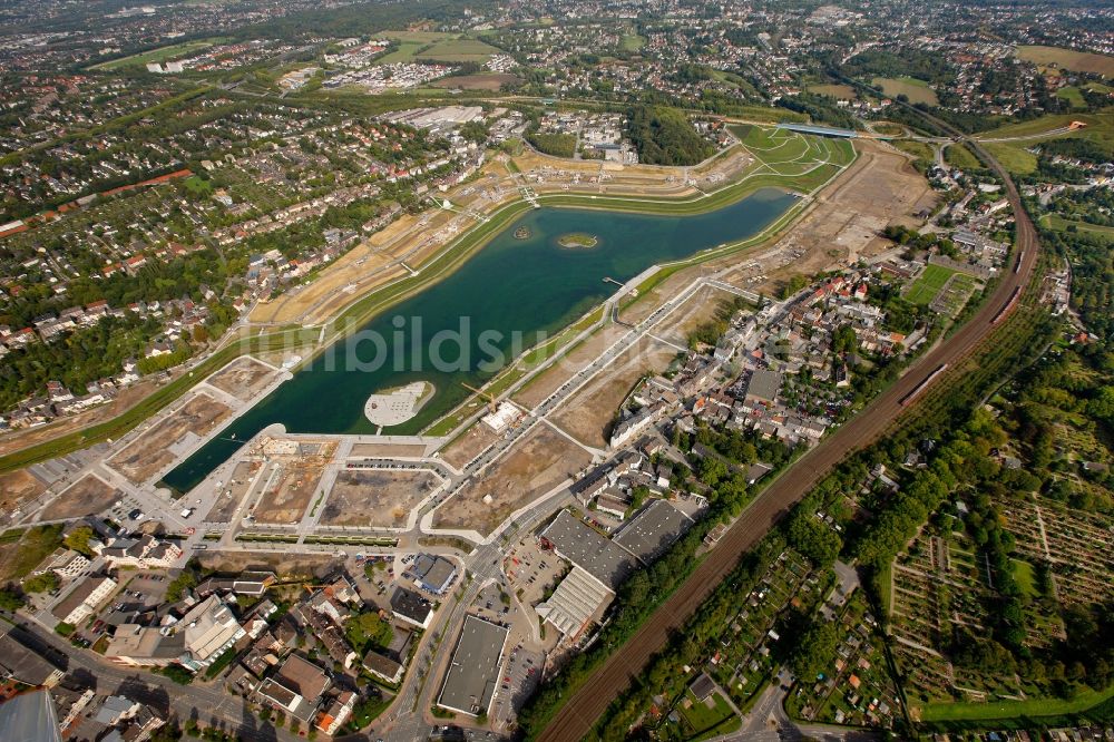 Luftbild Dortmund - Phoenix-See im Stadtteil Hörde auf dem ehemaligen Gelände der Hermannshütte in Dortmund im Bundesland Nordrhein-Westfalen