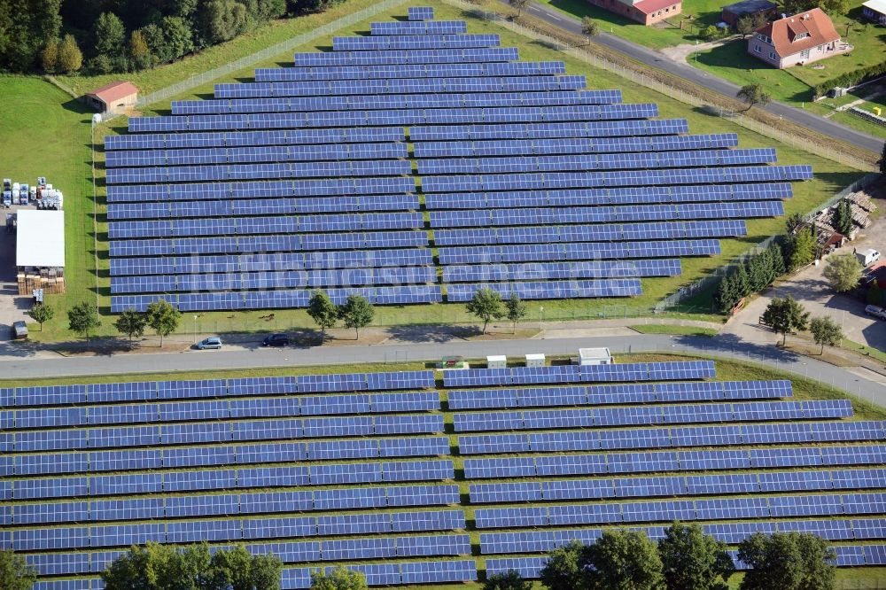 Luftbild Brahlstorf - Photovoltaik- Solarkraftwerk in Brahlstorf im Bundesland Mecklenburg-Vorpommern