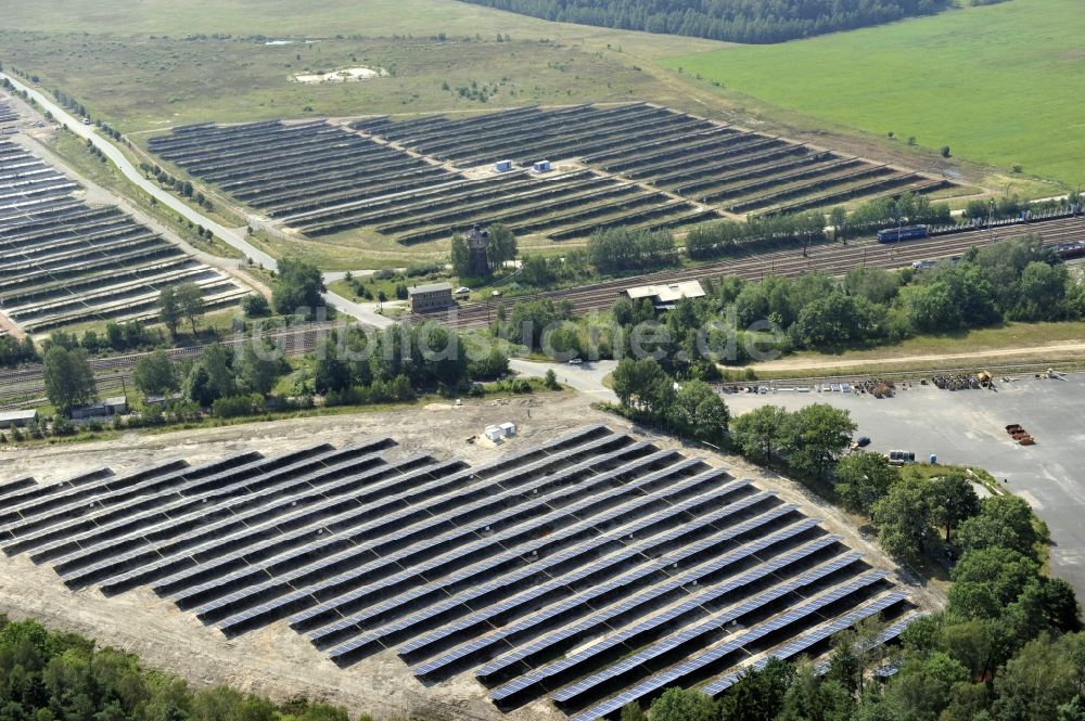 Horka von oben - Photovoltaikanlage / Solarkraftwerk in Horka im Bundesland Sachsen