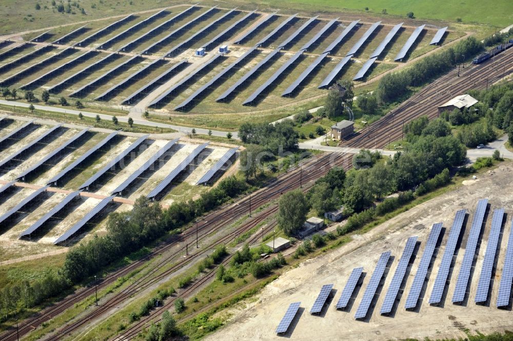 Luftbild Horka - Photovoltaikanlage / Solarkraftwerk in Horka im Bundesland Sachsen