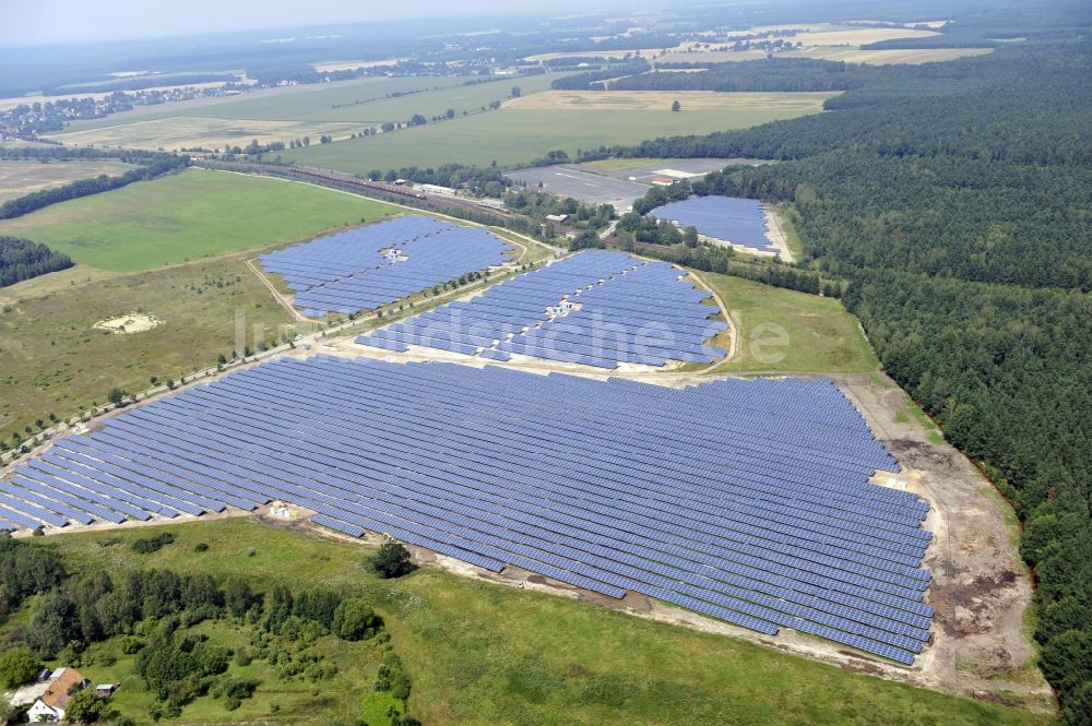 Luftbild Horka - Photovoltaikanlage / Solarkraftwerk in Horka im Bundesland Sachsen