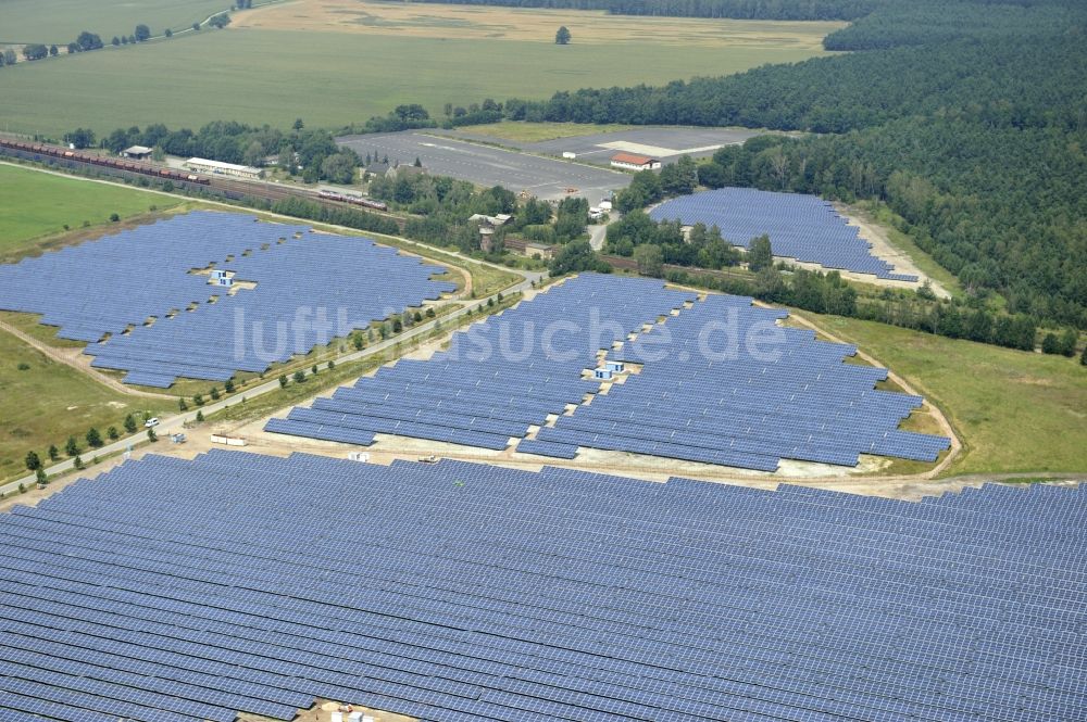 Horka von oben - Photovoltaikanlage / Solarkraftwerk in Horka im Bundesland Sachsen