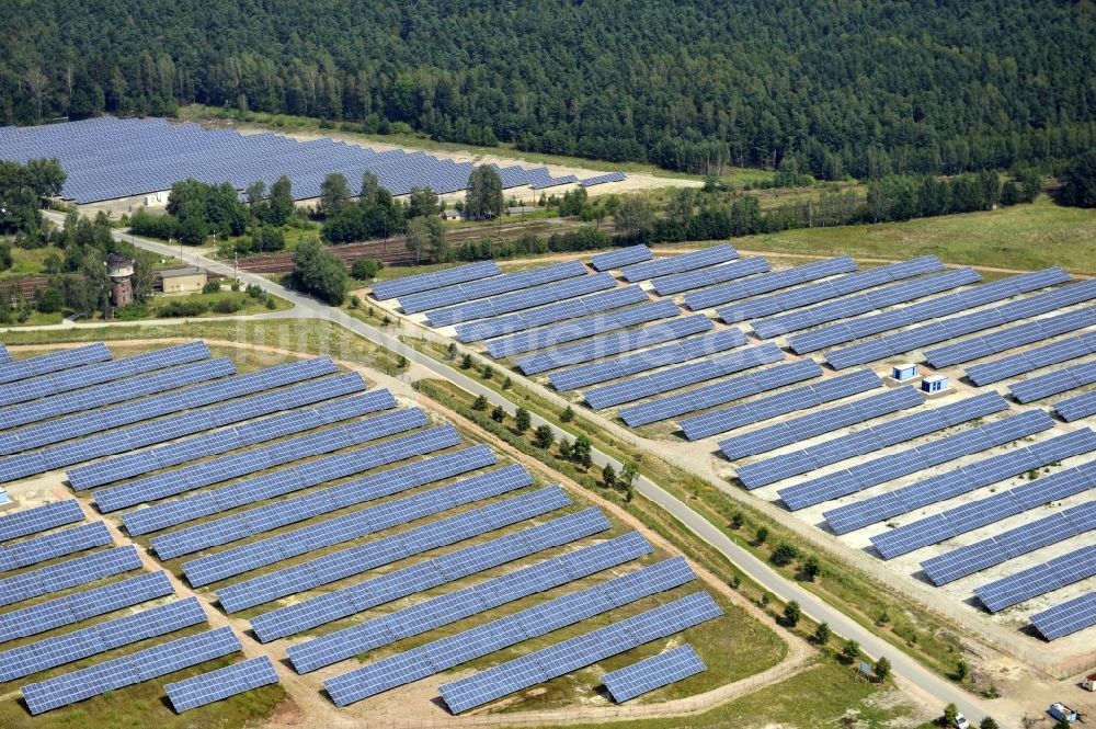 Horka von oben - Photovoltaikanlage / Solarkraftwerk in Horka im Bundesland Sachsen