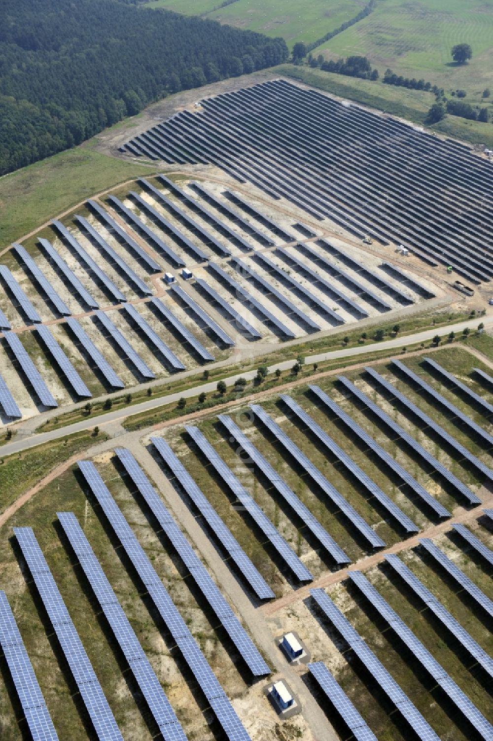 Horka von oben - Photovoltaikanlage / Solarkraftwerk in Horka im Bundesland Sachsen