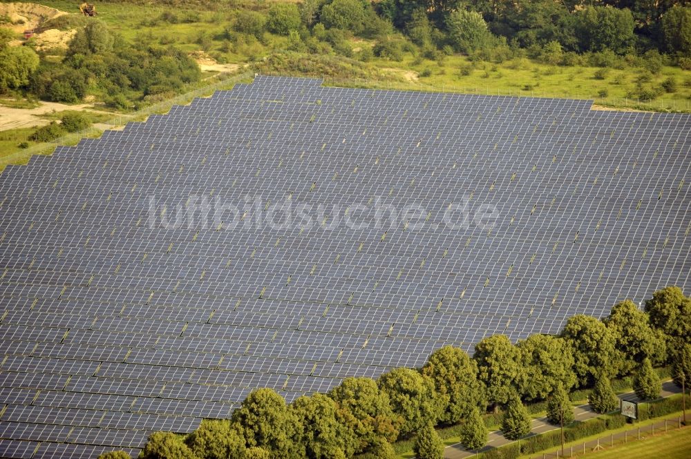 Mühlhausen von oben - Photovoltaikanlage / Solarkraftwerk in Mühlhausen im Bundesland Thüringen