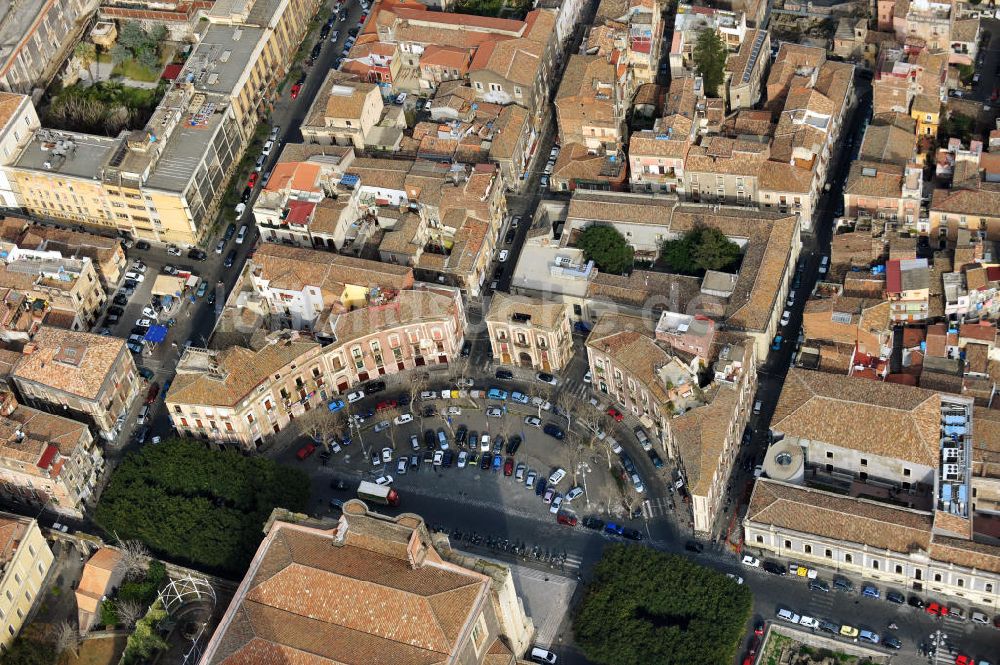 Luftbild Catania Sizilien - Piazza Dante in Catania auf Sizilien in Italien