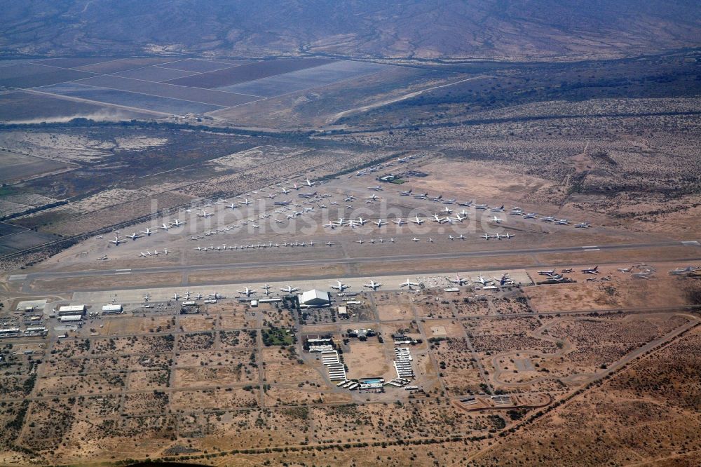 Marana von oben - Pinal Airpark im Marana in Arizona in den Vereinigten Staaten