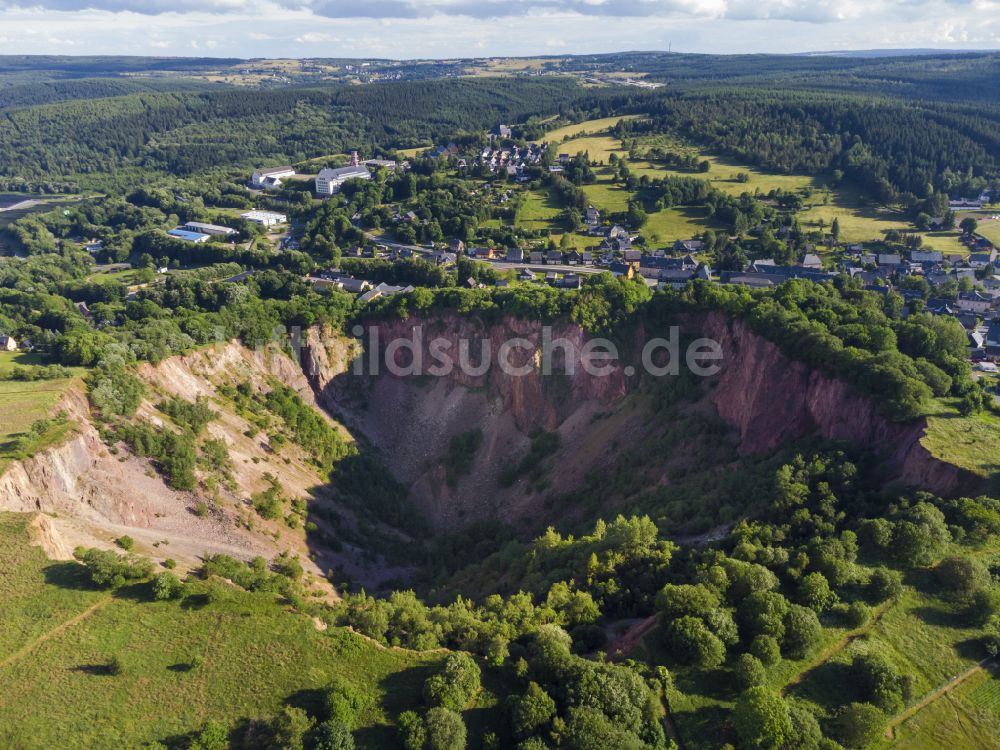 Luftbild Altenberg - Pingenbruch- Krater Altenberger Pinge in Altenberg im Bundesland Sachsen, Deutschland