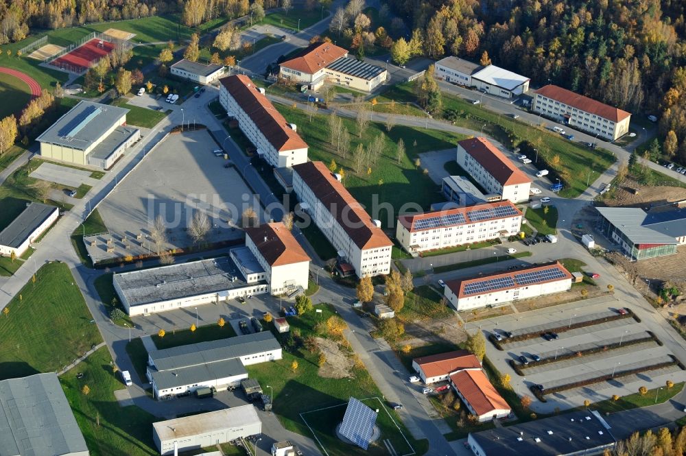 Luftbild Gera - Pionierkaserne Gera-Hain in Thüringen / Thuringia