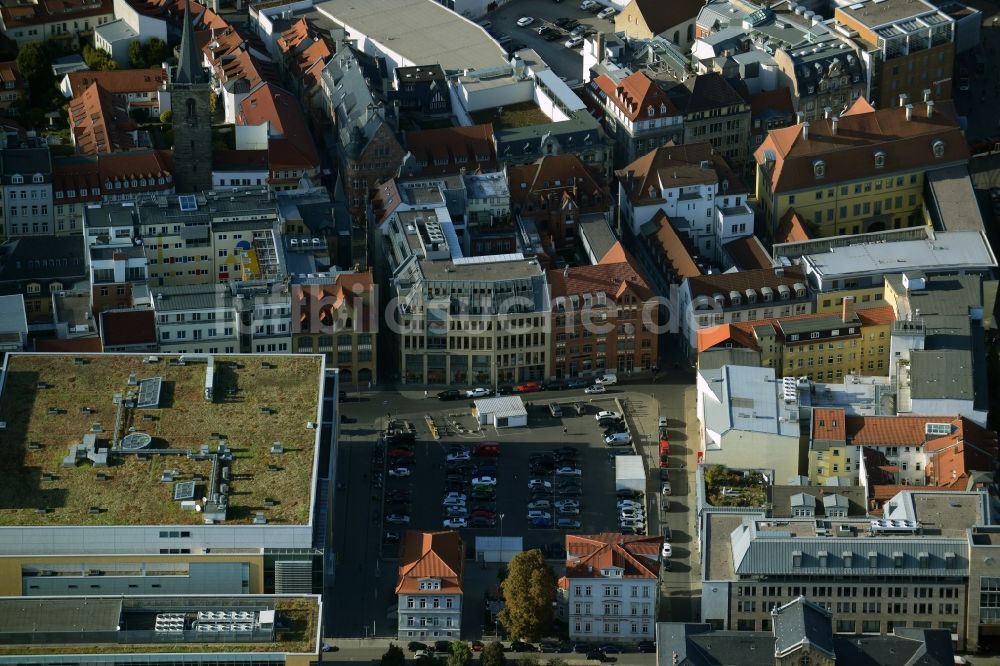 Luftbild Erfurt - Pkw- und Kraftfahrzeug- Parkplatz- Fläche in Erfurt im Bundesland Thüringen