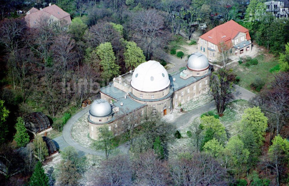 Potsdam-Babelsberg von oben - Planetarium Babelsberg.