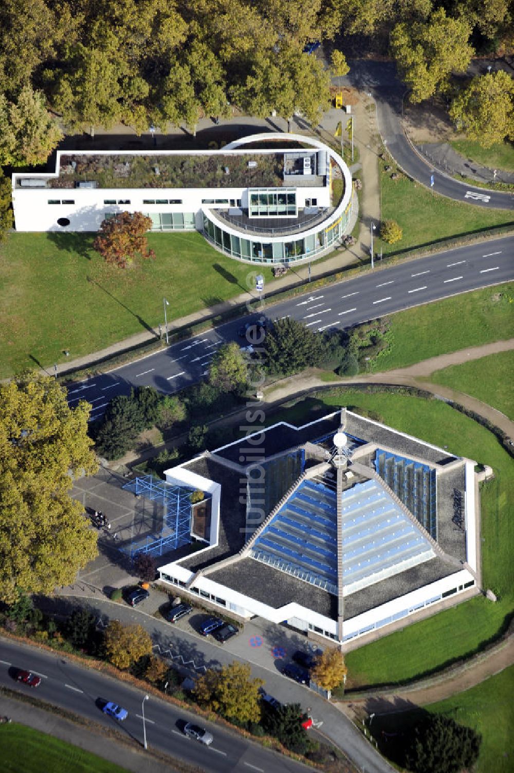 Luftaufnahme Mannheim - Planetarium Mannheim