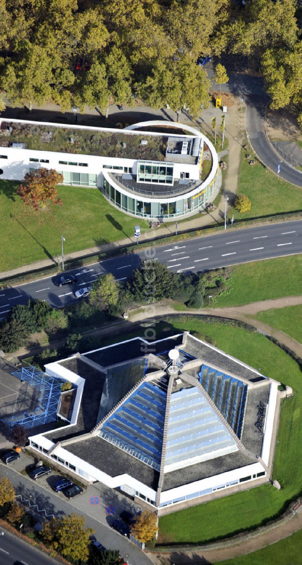 Mannheim von oben - Planetarium Mannheim