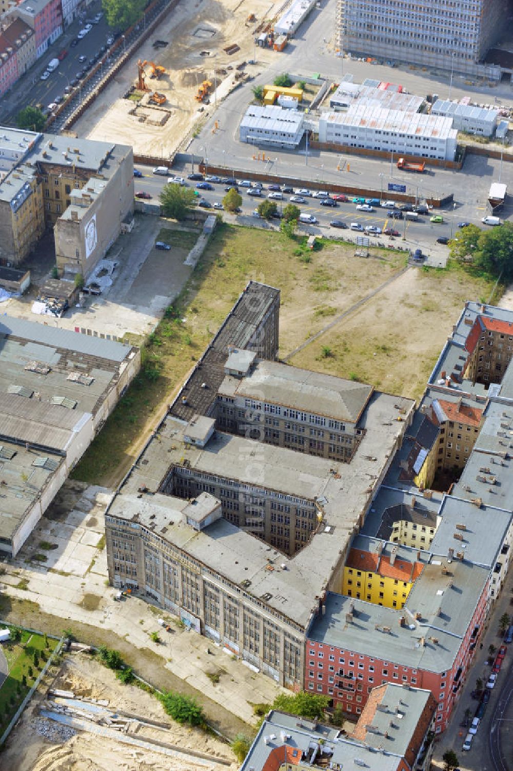 Luftaufnahme Berlin - Planfläche Feuerlandhöfe in Berlin-Mitte