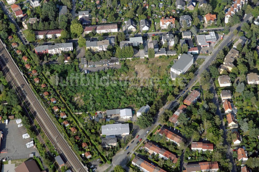 Luftbild Berlin - Planfläche an der Hildburghauser Strasse in Berlin-Lankwitz