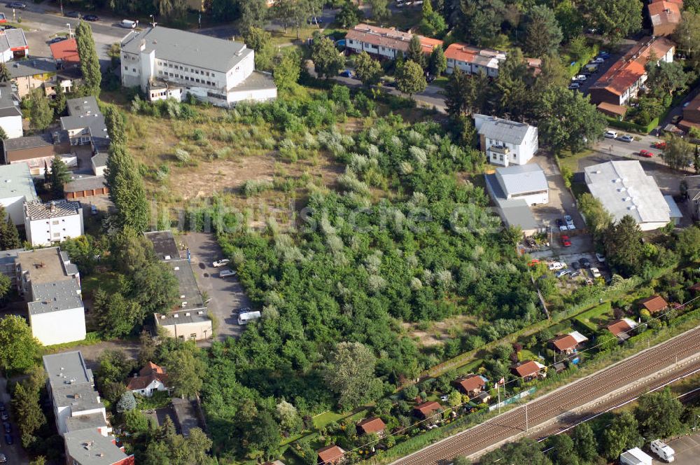 Luftbild Berlin - Planfläche an der Hildburghauser Strasse in Berlin-Lankwitz