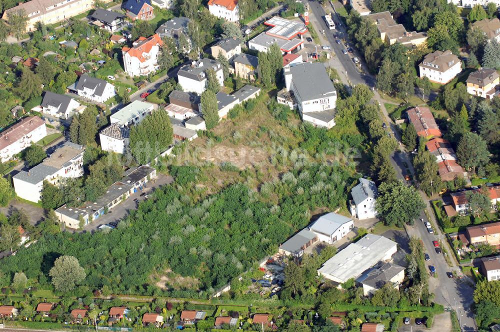 Berlin aus der Vogelperspektive: Planfläche an der Hildburghauser Strasse in Berlin-Lankwitz