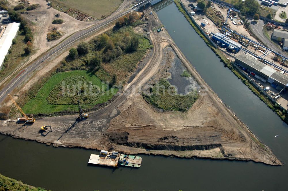 GENTHIN aus der Vogelperspektive: Planfläche am Roßdorfer Altkanal in Genthin