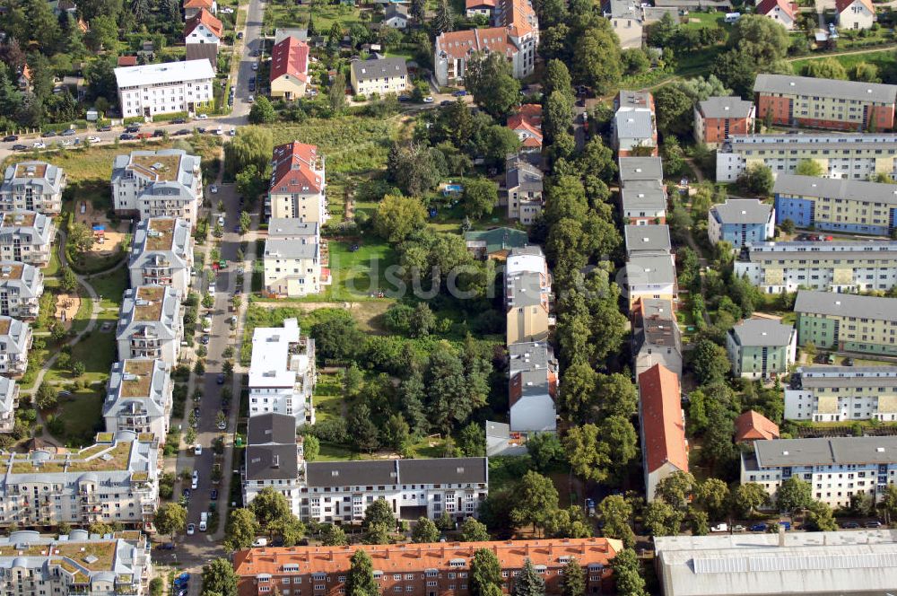 Berlin aus der Vogelperspektive: Planfläche an der Waldemarstraße in Berlin-Niederschönhausen