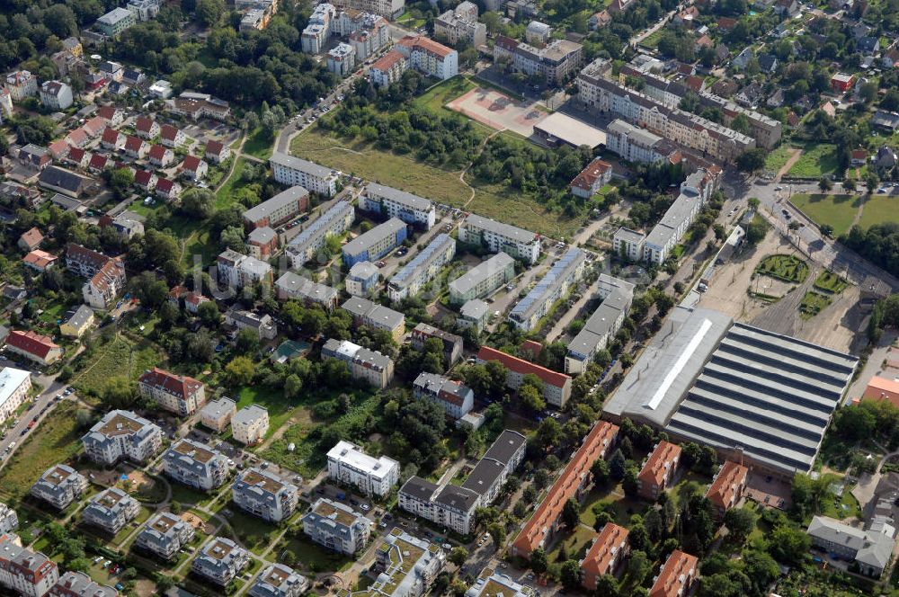 Berlin aus der Vogelperspektive: Planfläche an der Waldemarstraße in Berlin-Niederschönhausen