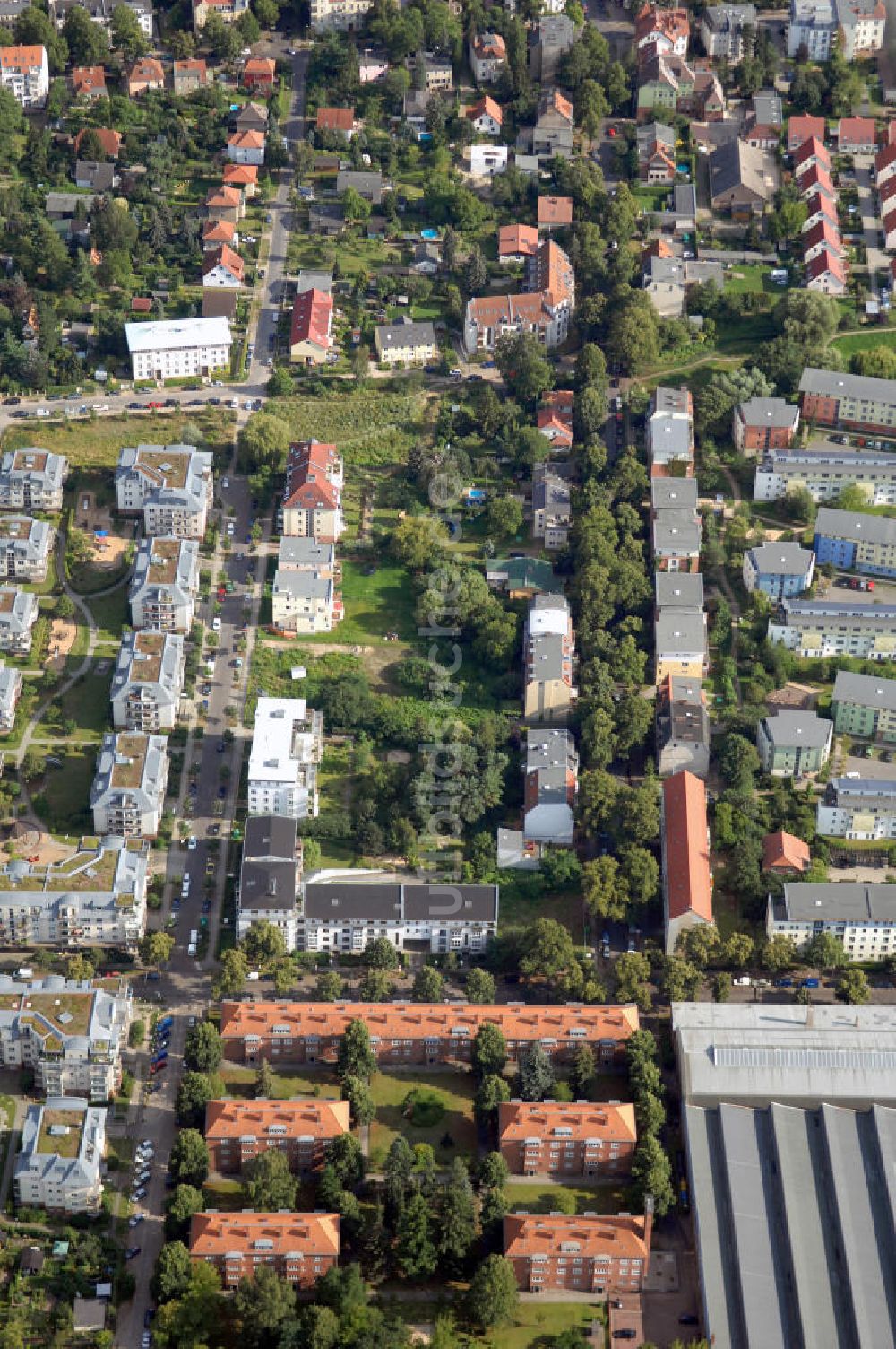 Berlin aus der Vogelperspektive: Planfläche an der Waldemarstraße in Berlin-Niederschönhausen