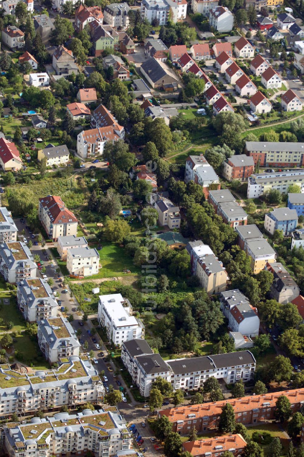 Berlin aus der Vogelperspektive: Planfläche an der Waldemarstraße in Berlin-Niederschönhausen