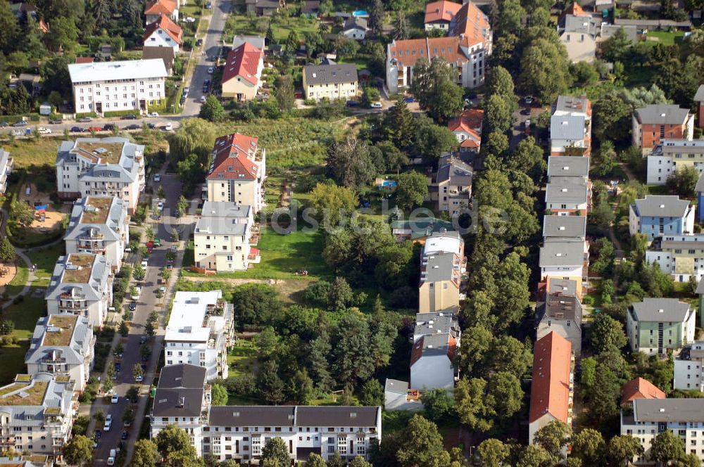 Berlin aus der Vogelperspektive: Planfläche an der Waldemarstraße in Berlin-Niederschönhausen