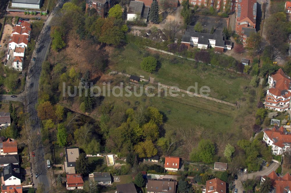 Berlin von oben - Planungs- und Baufläche für Einfamilienhäuser an der Frohnauer Strasse in 13467 Berlin