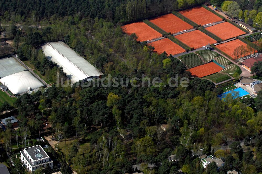 Luftbild Berlin - Planungs- und Baufläche für Einfamilienhäuser am Goldfinkweg 2 in 14195 Berlin