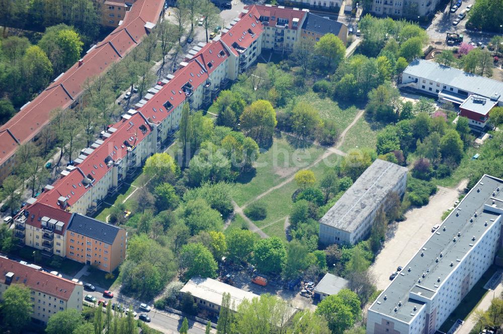 Luftbild Berlin-Lichtenberg - Planungsfläche der NCC Deutschland am Aristotelessteig in Berlin-Lichtenberg