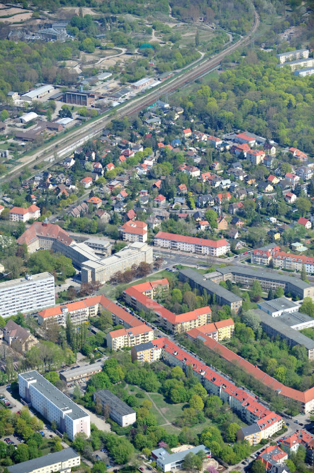 Luftbild Berlin-Lichtenberg - Planungsfläche der NCC Deutschland am Aristotelessteig in Berlin-Lichtenberg