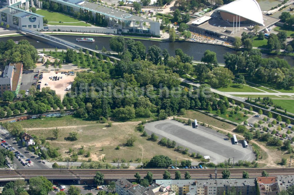 Berlin aus der Vogelperspektive: Planungsfläche für den Neubau des Bundesinnenministeriums in Berlin