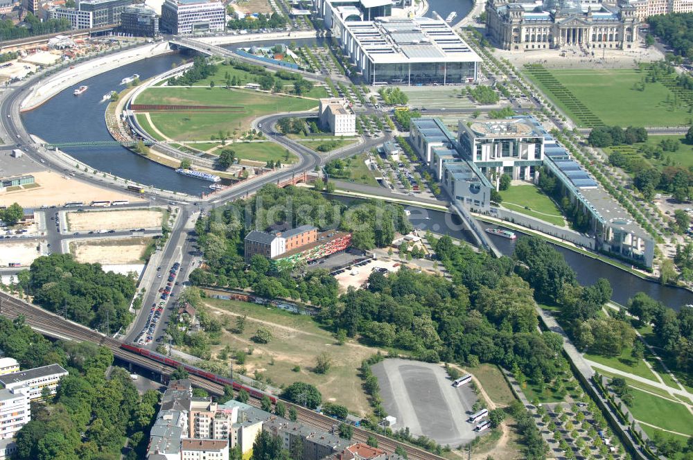 Berlin aus der Vogelperspektive: Planungsfläche für den Neubau des Bundesinnenministeriums in Berlin