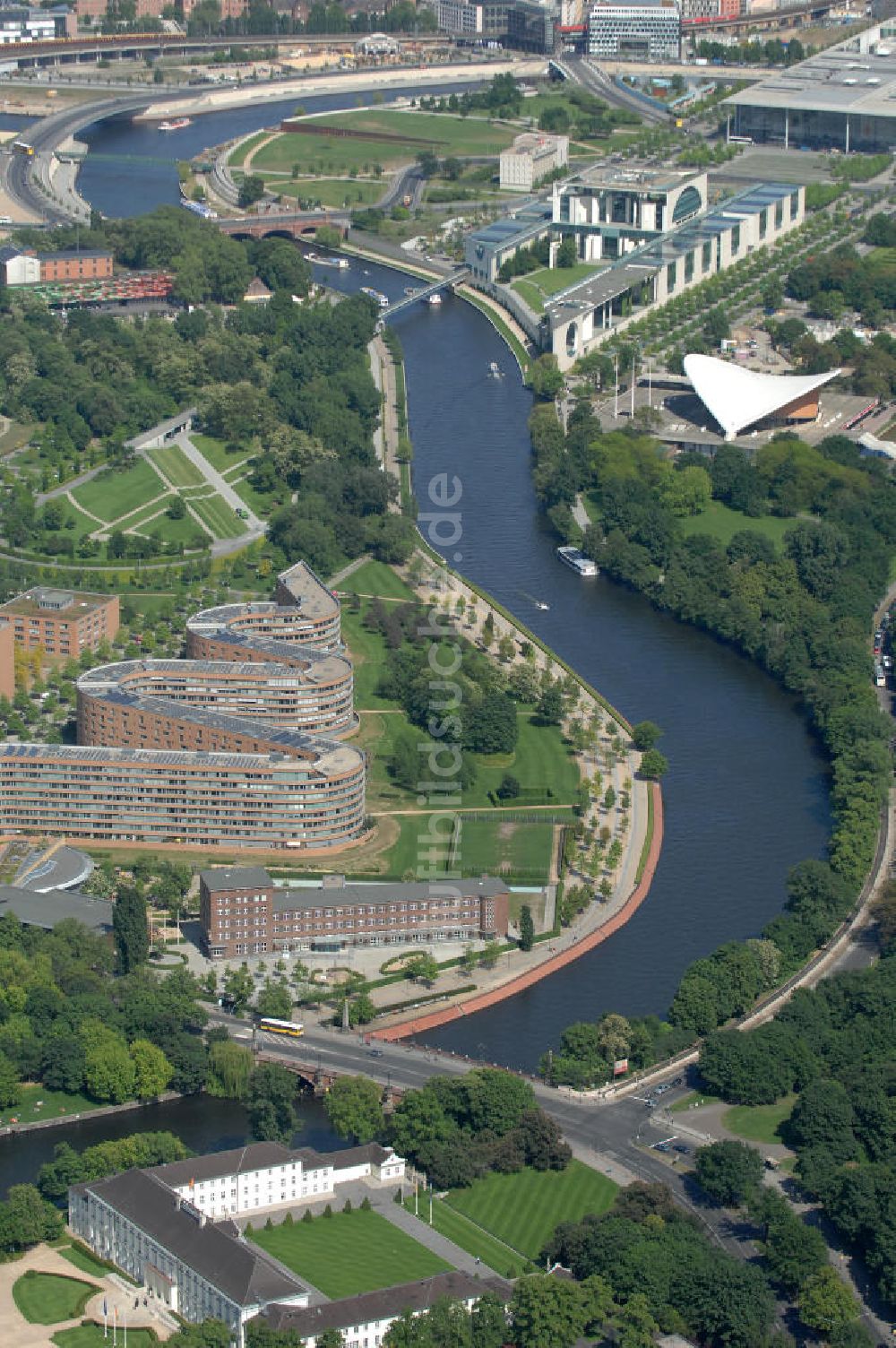 Berlin von oben - Planungsfläche für den Neubau des Bundesinnenministeriums in Berlin