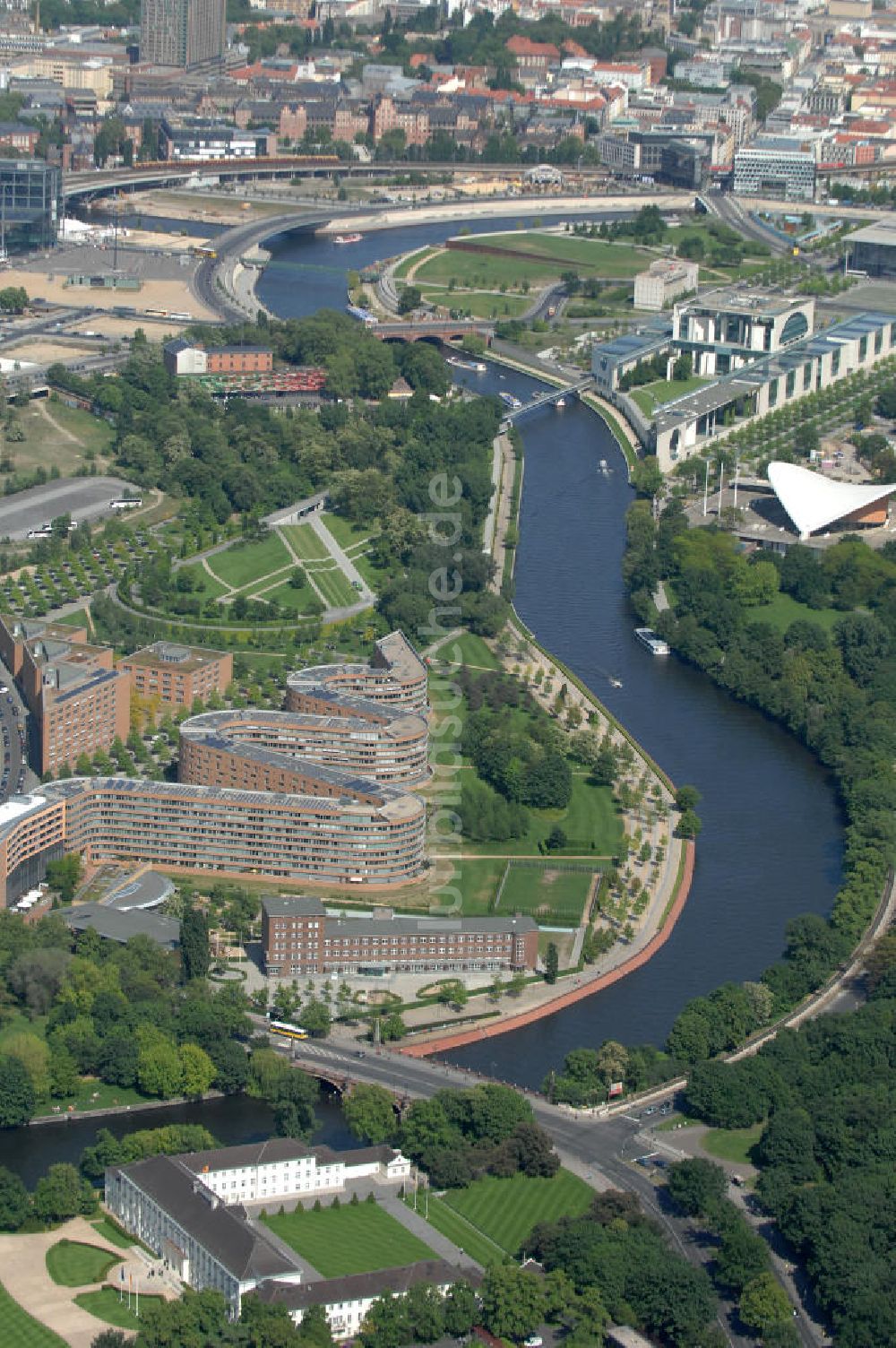 Berlin aus der Vogelperspektive: Planungsfläche für den Neubau des Bundesinnenministeriums in Berlin