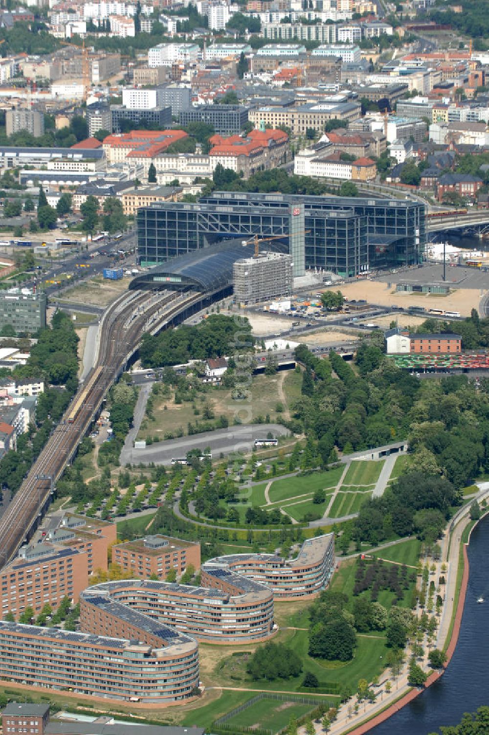 Berlin aus der Vogelperspektive: Planungsfläche für den Neubau des Bundesinnenministeriums in Berlin