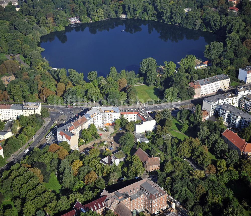 Berlin aus der Vogelperspektive: Planungsfläche Wegenerstraße Berlin - Weißensee