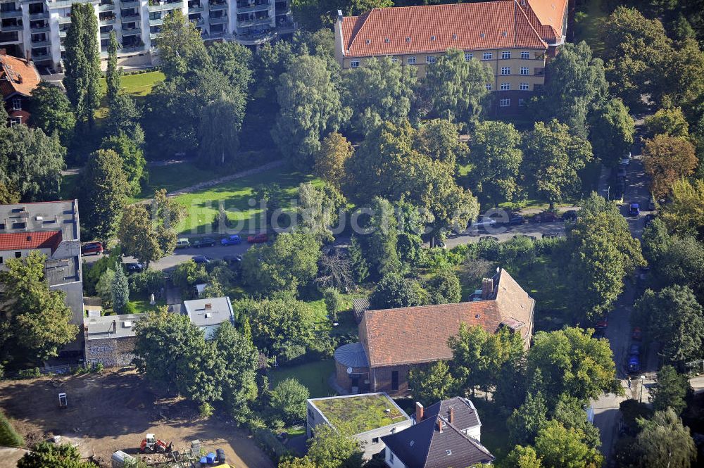 Berlin aus der Vogelperspektive: Planungsfläche Wegenerstraße Berlin - Weißensee