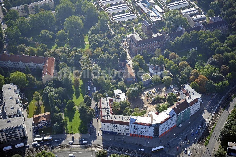 Berlin aus der Vogelperspektive: Planungsfläche Wegenerstraße Berlin - Weißensee