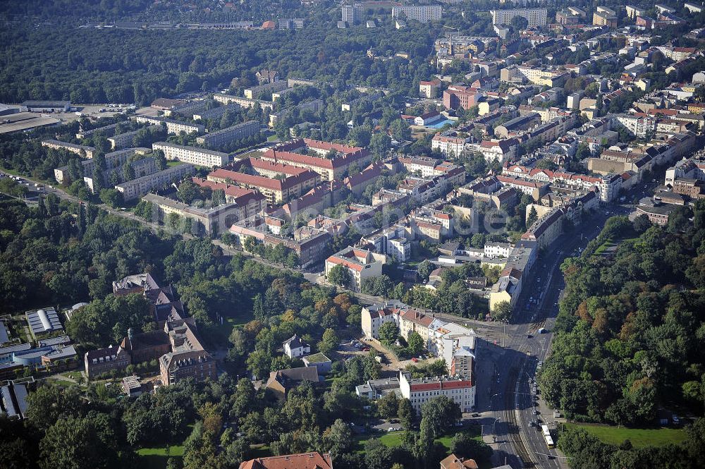 Luftbild Berlin - Planungsfläche Wegenerstraße Berlin - Weißensee